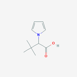 molecular formula C10H15NO2 B3036065 3,3-二甲基-2-(1H-吡咯-1-基)丁酸 CAS No. 338963-14-7