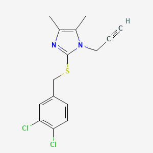 2-[(3,4-dichlorobenzyl)sulfanyl]-4,5-dimethyl-1-(2-propynyl)-1H-imidazole
