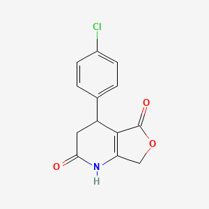 molecular formula C13H10ClNO3 B3036096 4-(4-氯苯基)-4,7-二氢呋喃[3,4-b]吡啶-2,5(1H,3H)-二酮 CAS No. 338966-54-4