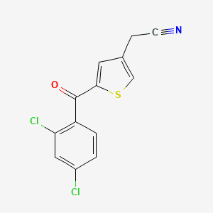 2-[5-(2,4-Dichlorobenzoyl)thiophen-3-yl]acetonitrile