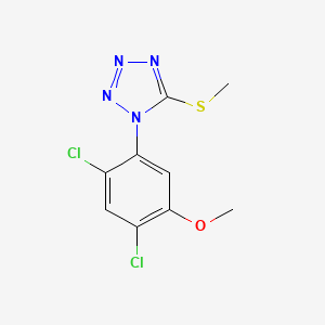 1-(2,4-dichloro-5-methoxyphenyl)-5-(methylsulfanyl)-1H-1,2,3,4-tetraazole