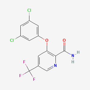 3-(3,5-Dichlorophenoxy)-5-(trifluoromethyl)pyridine-2-carboxamide