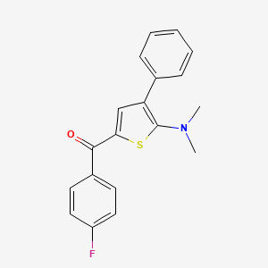 molecular formula C19H16FNOS B3036109 [5-(Dimethylamino)-4-phenyl-2-thienyl](4-fluorophenyl)methanone CAS No. 338976-04-8