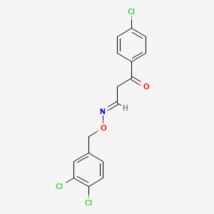 3-(4-chlorophenyl)-3-oxopropanal O-(3,4-dichlorobenzyl)oxime