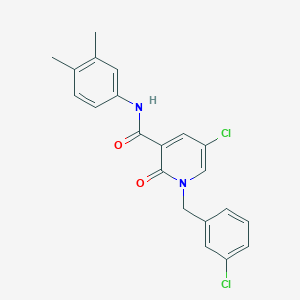 5-chloro-1-(3-chlorobenzyl)-N-(3,4-dimethylphenyl)-2-oxo-1,2-dihydro-3-pyridinecarboxamide