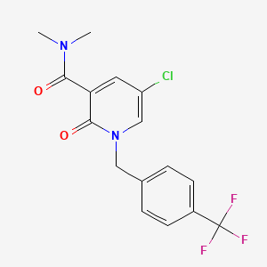 5-Chloro-N,N-dimethyl-2-oxo-1-(4-(trifluoromethyl)benzyl)-1,2-dihydro-3-pyridinecarboxamide