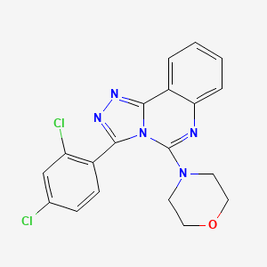 molecular formula C19H15Cl2N5O B3036126 3-(2,4-二氯苯基)-5-吗啉代[1,2,4]三唑并[4,3-c]喹唑啉 CAS No. 338977-91-6