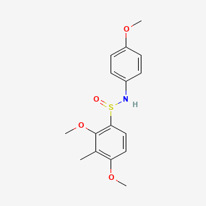 molecular formula C16H19NO4S B3036139 2,4-二甲氧基-N-(4-甲氧基苯基)-3-甲基苯甲亚磺酰胺 CAS No. 338981-82-1