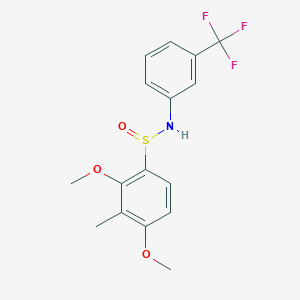2,4-dimethoxy-3-methyl-N-[3-(trifluoromethyl)phenyl]benzenesulfinamide
