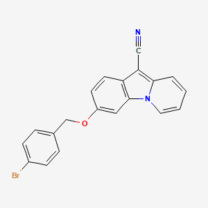 3-[(4-Bromobenzyl)oxy]pyrido[1,2-a]indole-10-carbonitrile