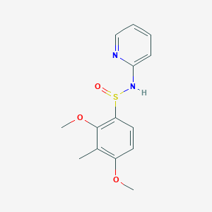 molecular formula C14H16N2O3S B3036144 2,4-dimethoxy-3-methyl-N-(2-pyridinyl)benzenesulfinamide CAS No. 338981-99-0