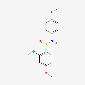 molecular formula C15H17NO4S B3036145 2,4-二甲氧基-N-(4-甲氧基苯基)苯磺酰胺 CAS No. 338982-03-9