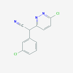 2-(3-Chlorophenyl)-2-(6-chloro-3-pyridazinyl)acetonitrile