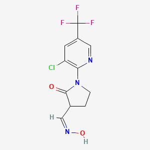 1-[3-chloro-5-(trifluoromethyl)pyridin-2-yl]-3-[(Z)-hydroxyiminomethyl]pyrrolidin-2-one