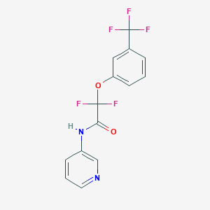 molecular formula C14H9F5N2O2 B3036175 2,2-difluoro-N-(3-pyridinyl)-2-[3-(trifluoromethyl)phenoxy]acetamide CAS No. 339010-85-4