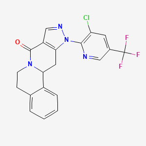 11-[3-chloro-5-(trifluoromethyl)-2-pyridinyl]-5,11,12,12a-tetrahydropyrazolo[3',4':4,5]pyrido[2,1-a]isoquinolin-8(6H)-one