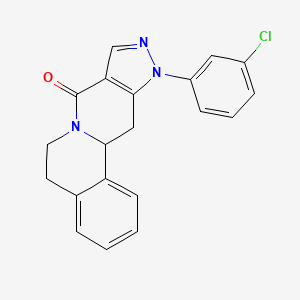15-(3-Chlorophenyl)-10,14,15-triazatetracyclo[8.7.0.02,7.012,16]heptadeca-2,4,6,12(16),13-pentaen-11-one