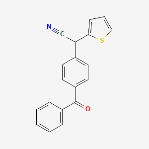 molecular formula C19H13NOS B3036182 2-(4-Benzoylphenyl)-2-(2-thienyl)acetonitrile CAS No. 339012-98-5