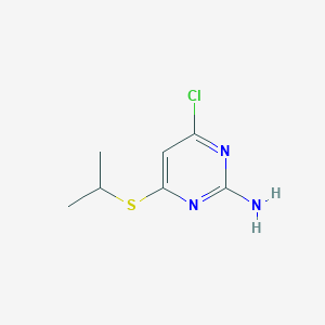 molecular formula C7H10ClN3S B3036194 4-Chloro-6-(propan-2-ylsulfanyl)pyrimidin-2-amine CAS No. 339016-07-8