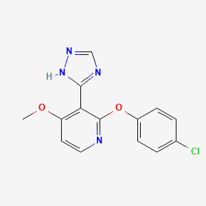2-(4-chlorophenoxy)-4-methoxy-3-(1H-1,2,4-triazol-3-yl)pyridine