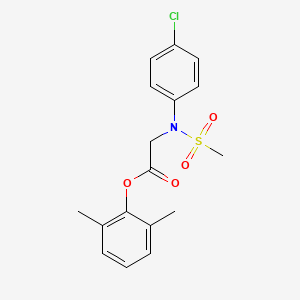 molecular formula C17H18ClNO4S B3036224 2,6-Dimethylphenyl 2-[4-chloro(methylsulfonyl)anilino]acetate CAS No. 339019-09-9