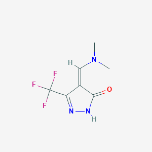 (4Z)-4-(dimethylaminomethylidene)-3-(trifluoromethyl)-1H-pyrazol-5-one