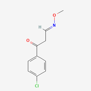 molecular formula C10H10ClNO2 B3036236 3-(4-氯苯基)-3-氧代丙醛 O-甲基肟 CAS No. 339021-13-5
