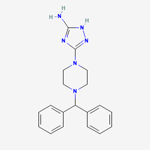5-(4-benzhydrylpiperazino)-1H-1,2,4-triazol-3-ylamine