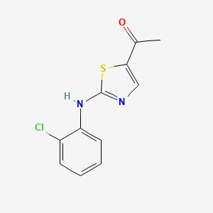 1-[2-[2-Chloroanilino]-1,3-thiazol-5-yl]-1-ethanone