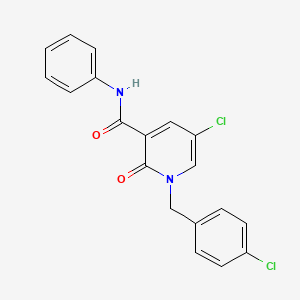 5-chloro-1-(4-chlorobenzyl)-2-oxo-N-phenyl-1,2-dihydro-3-pyridinecarboxamide