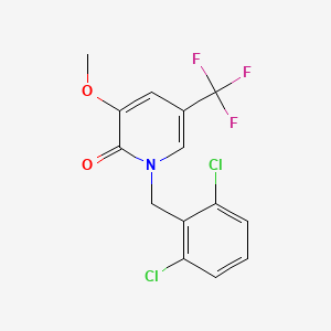 1-(2,6-dichlorobenzyl)-3-methoxy-5-(trifluoromethyl)-2(1H)-pyridinone