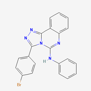 molecular formula C21H14BrN5 B3036255 3-(4-bromophenyl)-N-phenyl[1,2,4]triazolo[4,3-c]quinazolin-5-amine CAS No. 339026-11-8