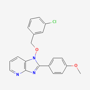 molecular formula C20H16ClN3O2 B3036260 4-{1-[(3-氯苄基)氧基]-1H-咪唑并[4,5-b]吡啶-2-基}苯甲醚 CAS No. 339027-64-4