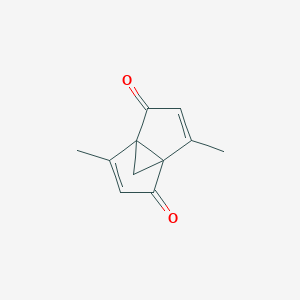 molecular formula C11H10O2 B3036261 4,8-Dimethyltricyclo[3.3.1.01,5]nona-3,7-diene-2,6-dione CAS No. 339029-09-3