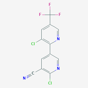 2-Chloro-3-cyano-5-(3-chloro-5-trifluoromethyl-2-pyridyl)pyridine