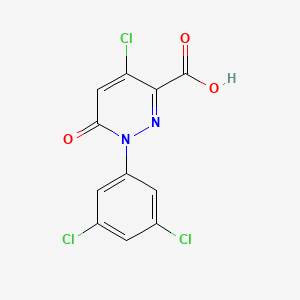 molecular formula C11H5Cl3N2O3 B3036269 4-氯-1-(3,5-二氯苯基)-6-氧代-1,6-二氢-3-哒嗪甲酸 CAS No. 339031-06-0