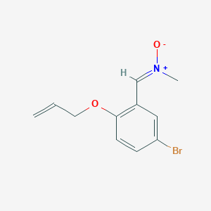 molecular formula C11H12BrNO2 B3036274 1-(5-溴-2-丙-2-烯氧基苯基)-N-甲基甲亚胺氧化物 CAS No. 339096-39-8