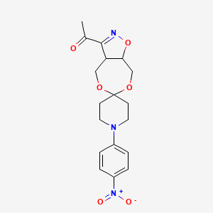 3-Acetyl-4,5-bis(hydroxymethyl)-4,5-dihydroisoxazole-N-(4-nitophenyl)piperid-4-one acetal
