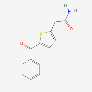 2-(5-Benzoyl-2-thienyl)acetamide