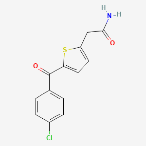 2-[5-(4-Chlorobenzoyl)-2-thienyl]acetamide