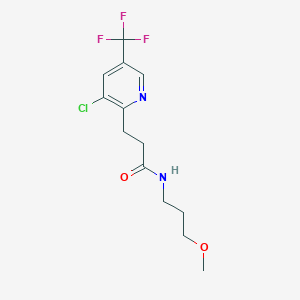 3-(3-Chloro-5-(trifluoromethyl)-2-pyridinyl)-N-(3-methoxypropyl)propanamide
