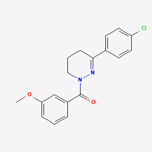 molecular formula C18H17ClN2O2 B3036292 [3-(4-chlorophenyl)-5,6-dihydro-1(4H)-pyridazinyl](3-methoxyphenyl)methanone CAS No. 339100-13-9