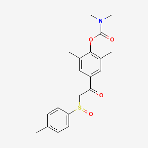 molecular formula C20H23NO4S B3036297 2,6-二甲基-4-{2-[(4-甲基苯基)亚磺酰基]乙酰基}苯基 N,N-二甲基氨基甲酸酯 CAS No. 339100-91-3