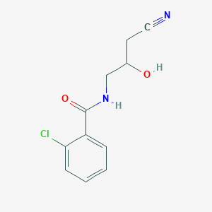 2-chloro-N-(3-cyano-2-hydroxypropyl)benzamide