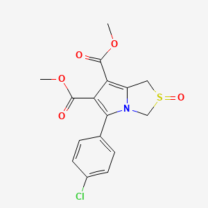 Dimethyl 5-(4-chlorophenyl)-2-oxo-1,3-dihydropyrrolo[1,2-c][1,3]thiazole-6,7-dicarboxylate
