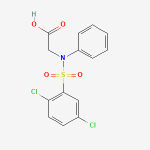2-{[(2,5-Dichlorophenyl)sulfonyl]anilino}acetic acid