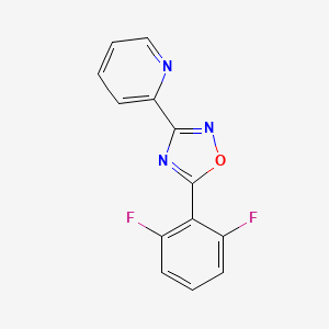 2-[5-(2,6-Difluorophenyl)-1,2,4-oxadiazol-3-yl]pyridine