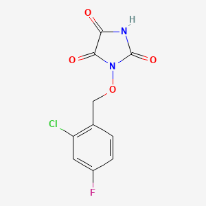 1-[(2-chloro-4-fluorobenzyl)oxy]-1H-imidazole-2,4,5(3H)-trione
