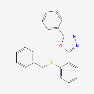 2-(2-Benzylsulfanylphenyl)-5-phenyl-1,3,4-oxadiazole