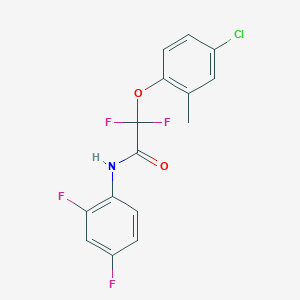 molecular formula C15H10ClF4NO2 B3036334 2-(4-chloro-2-methylphenoxy)-N-(2,4-difluorophenyl)-2,2-difluoroacetamide CAS No. 339104-68-6
